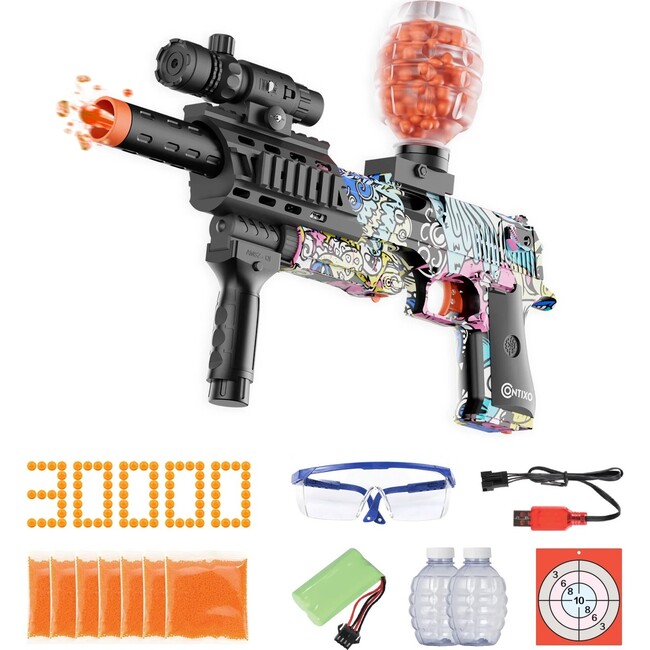 Contixo Gel Blaster Battery Powered Toy, Graffiti