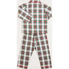 Sussex Tartan Print Long Sleeve Button Pyjamas Set, Red - Pajamas - 4