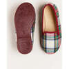 Sussex Tartan Print Plaid Slippers, Red - Slippers - 2