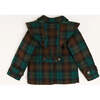 Montrose Checkered Long Sleeve Detachable Hood Coat, Green - Coats - 6