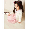 Double-Breast Ruffle Neck Long Sleeve Hand-Smocked Dress, Pink - Dresses - 4