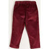 Corduroy Trousers, Burgundy - Pants - 4