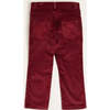 Corduroy Five Pocket Trousers, Burgundy - Pants - 4