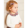 Beatrice Floral Print Collar Long Sleeve Snap Button Bodysuit, Navy - Onesies - 2