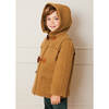 Double Face Wool Toggle Fasten Hood Duffle Coat, Camel - Coats - 3