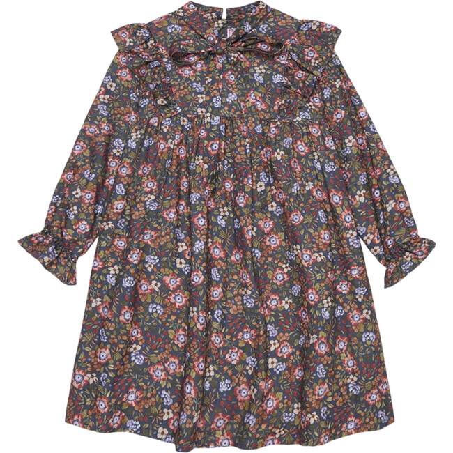 Navy Floral Laurelia Girl Empire Dress