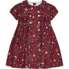 Burgundy Floral Arcadia Girl Hand-Smocked Dress - Dresses - 1 - thumbnail