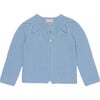 Dusty Blue Roseta Merino Baby Cardigan - Cardigans - 1 - thumbnail