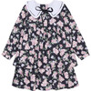 Black Floral Andrea Girl Dress - Dresses - 1 - thumbnail