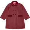 Burgundy Arrieta Girl Coat - Coats - 1 - thumbnail