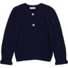 Navy Risa Merino Girl Cardigan - Cardigans - 1 - thumbnail