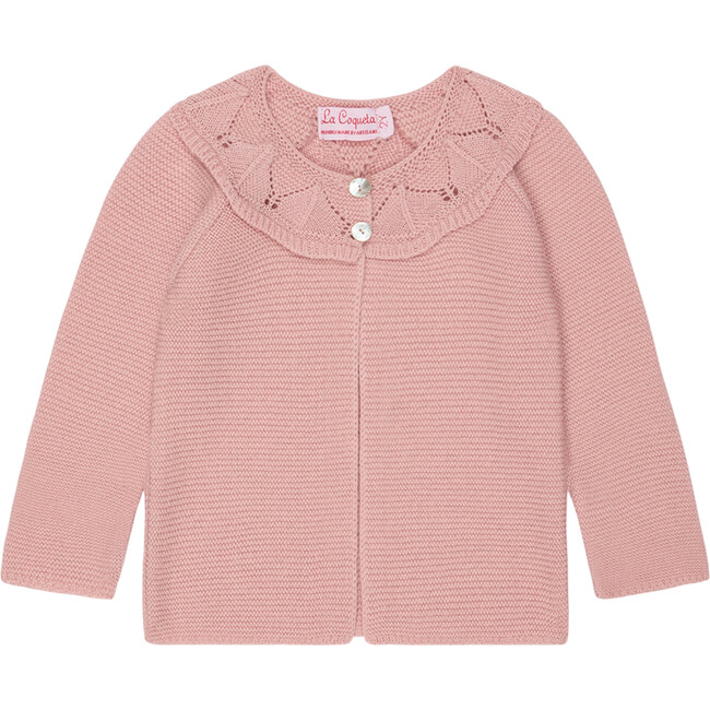 Pink Baena Merino Baby Girl Cardigan