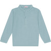 Sage Green Alcomo Long Sleeve Boy Polo Shirt - Shirts - 1 - thumbnail