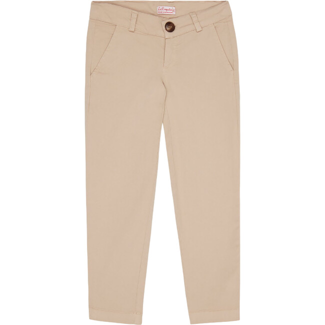 Beige Elio Boy Cotton Chinos