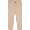 Beige Elio Boy Cotton Chinos - Pants - 1 - thumbnail