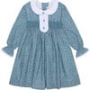 Navy Floral Eugenia Girl Hand-Smocked Dress - Dresses - 1 - thumbnail