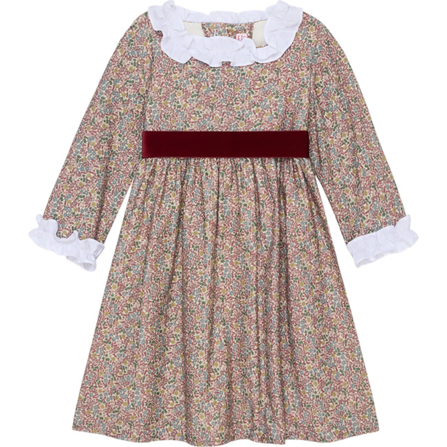 Mauve Floral Silas Girl Dress