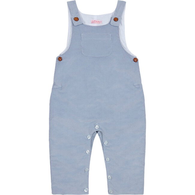 Dusty Blue Coroza Baby Overalls