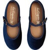 Navy Velvet Girl Mary Jane Shoes - Mary Janes - 1 - thumbnail