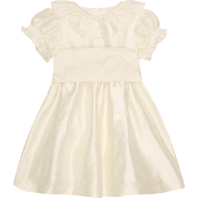 Ivory Azalea Ceremony Silk Girl Dress - Dresses - 1