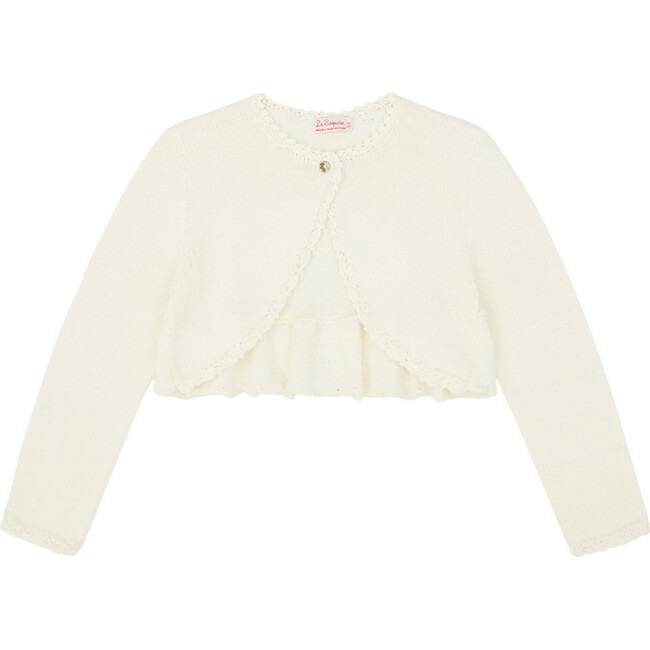 Ivory Linda Ceremony Girl Cardigan