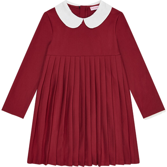 Burgundy Anna Girl Empire Dress