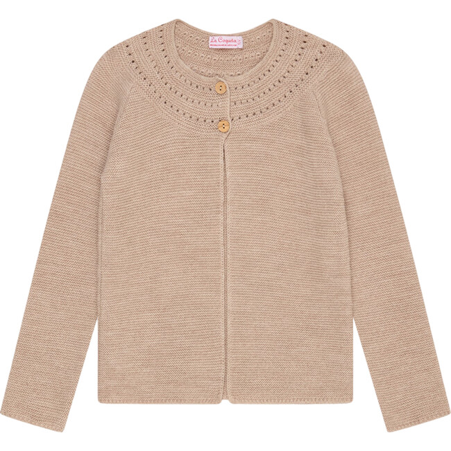 Camel Rima Merino Girl Cardigan