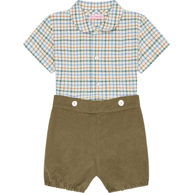 Camel Check Sando Baby Boy Set