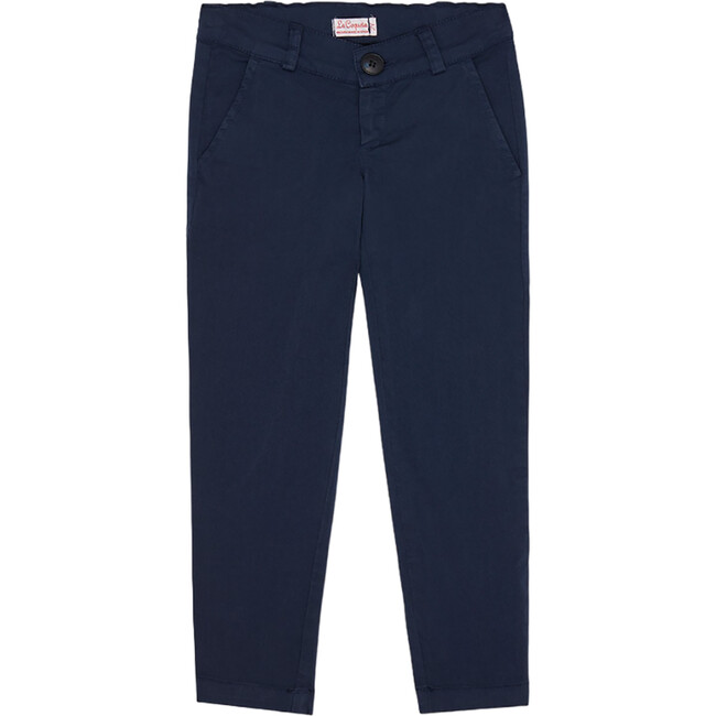 Navy Elio Boy Cotton Chinos