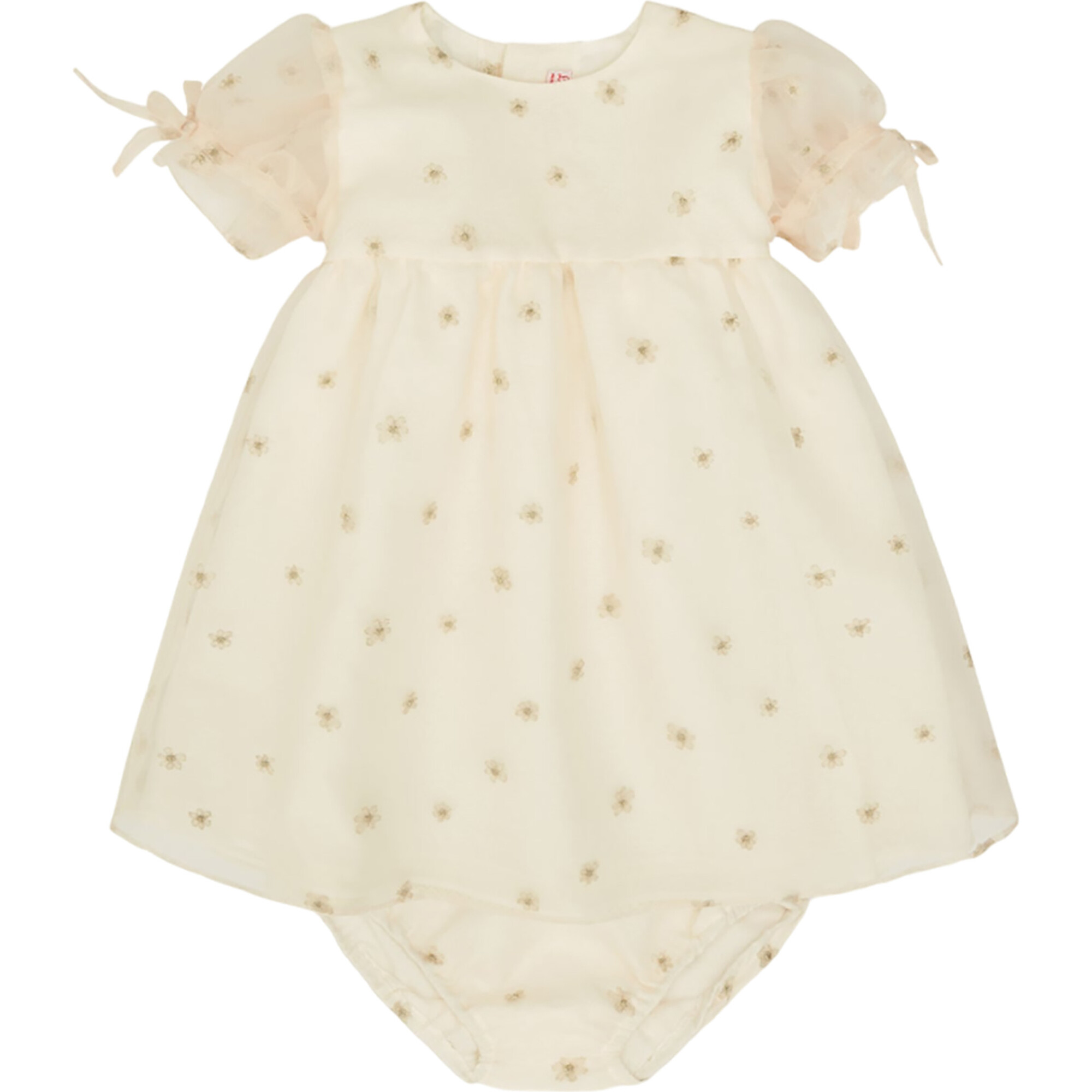 Ivory Gardenia Ceremony Baby Girl Set - Dresses - 1