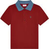 Burgundy Rocco Boy Polo Shirt - Shirts - 1 - thumbnail