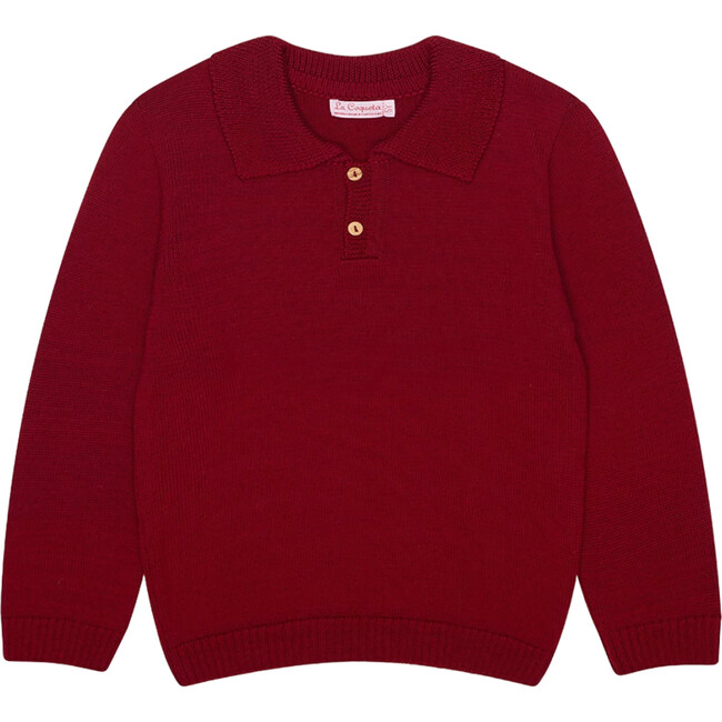 Burgundy Brio Merino Boy Sweater