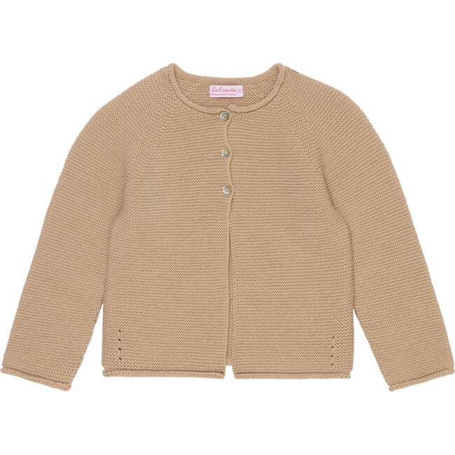 Camel Denia Merino Baby Cardigan