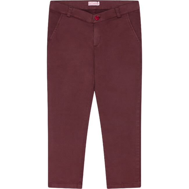 Burgundy Elio Boy Chinos