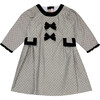 Grey Polka Dot Penelope Girl Dress - Dresses - 1 - thumbnail