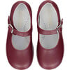 Burgundy Leather Toddler Mary Jane Shoes - Mary Janes - 1 - thumbnail