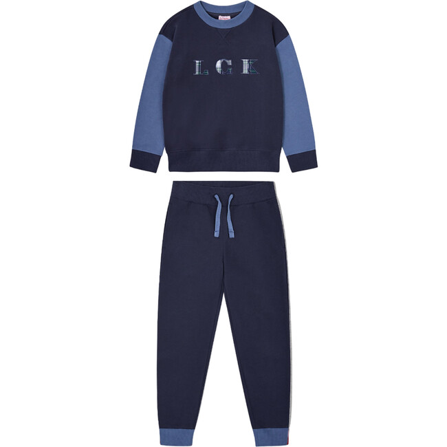 Navy Pernille Boy Tracksuit