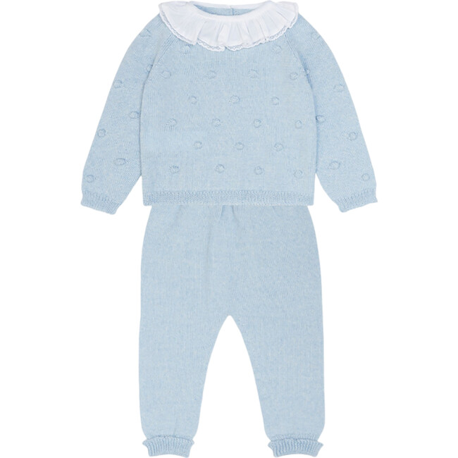 Light Blue Camelia Merino Baby Set