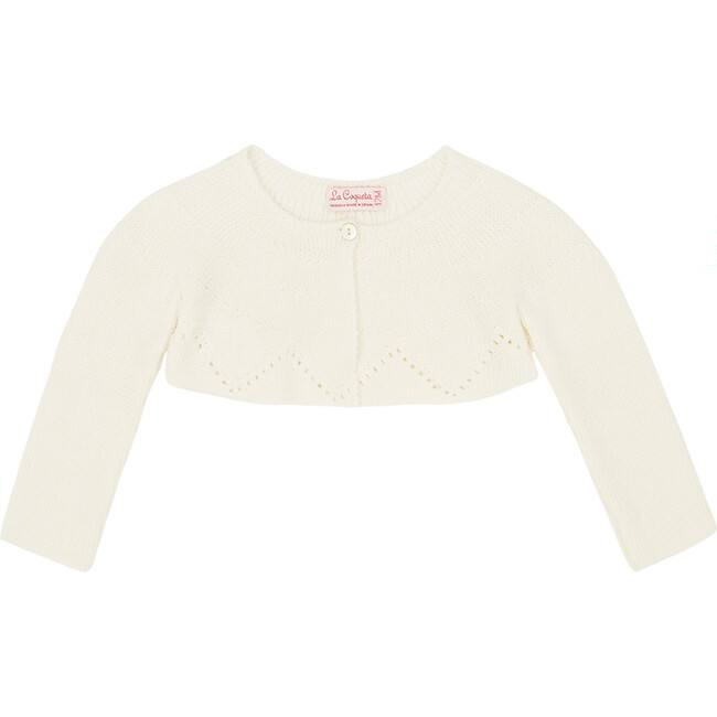 Ivory Linda Ceremony Baby Girl Cardigan