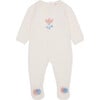 Ivory Flor Merino Baby Girl Knitted Jumpsuit - Onesies - 1 - thumbnail