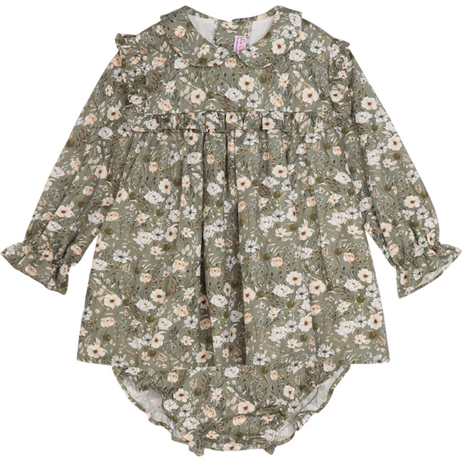 Sage Floral Cecilia Baby Girl Set