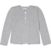 Grey Malena Merino Girl Cardigan - Cardigans - 1 - thumbnail