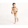 Woodland Whimsy Two-Piece Bamboo Long Sleeve Kids Pajama Pants Set Yellow/Multi - Mixed Apparel Set - 2