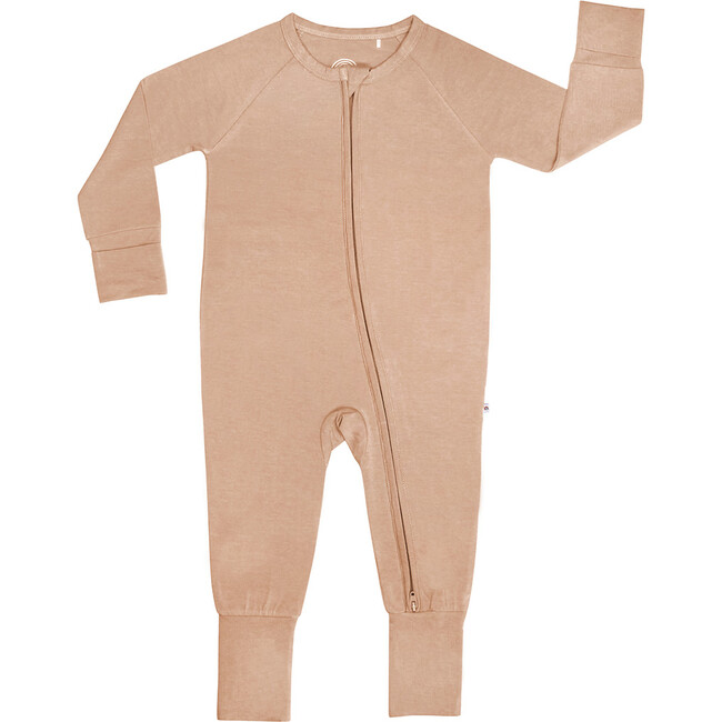 Dusty Rose Bamboo Convertible Baby Pajamas Pink