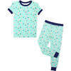 Baseball Buddies Two-Piece Bamboo Short Sleeve Kids Pajama Pants Set Blue/Multi - Mixed Apparel Set - 1 - thumbnail