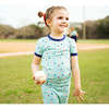 Baseball Buddies Two-Piece Bamboo Short Sleeve Kids Pajama Pants Set Blue/Multi - Mixed Apparel Set - 3