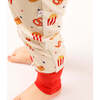 Here For the Snacks Bamboo Convertible Baby Pajamas Beige/Multi - Footie Pajamas - 2