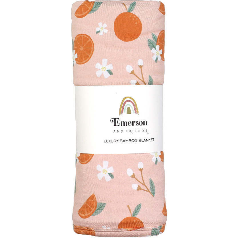Freshly Squeezed Luxury Bamboo Blanket Orange - Blankets - 1