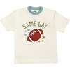 Game Day Football Cotton Toddler Short Sleeve Shirt White/Multi - T-Shirts - 1 - thumbnail