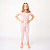 Fancy Flamingos Two-Piece Bamboo Short Sleeve Kids Pajama Pants Set Pink - Mixed Apparel Set - 2